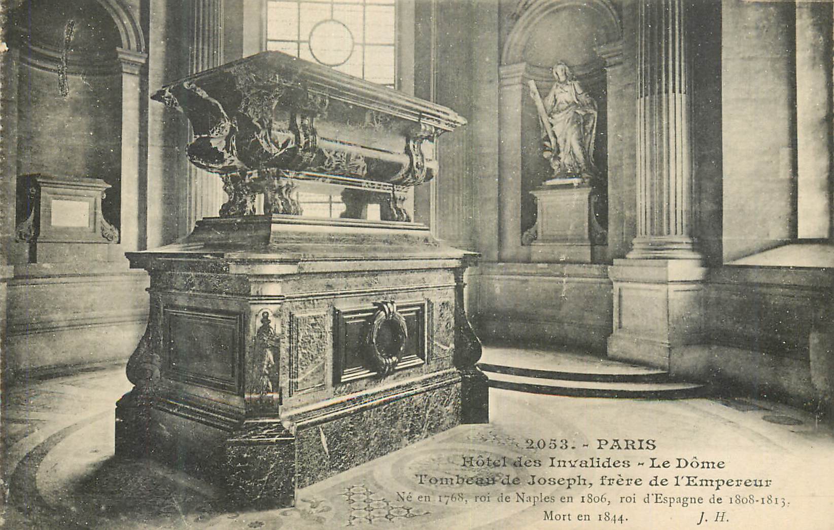CPA Paris Hotel des Invalides Le Dome Tombeau de Joseph Frere de l'Empereur