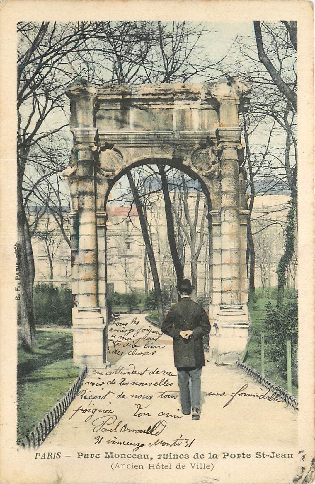 CPA Parc Monceau Ruines de la Porte St Jean (Ancien Hotel de Ville)