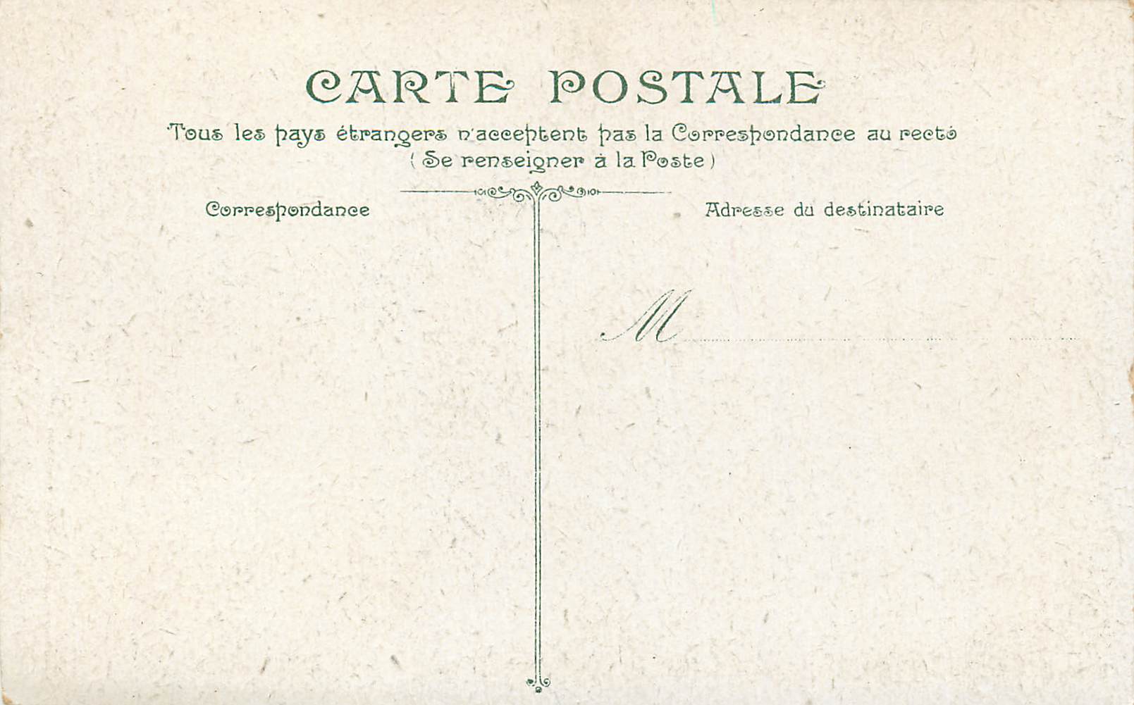 CPA Dieppe Le Phare — Rückseite