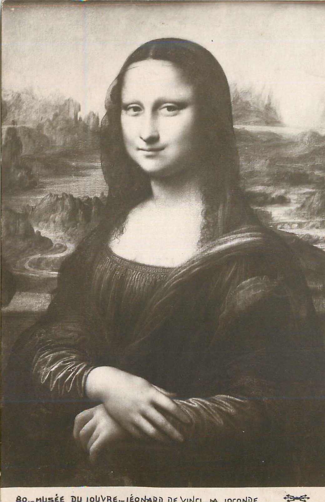 CPA Musee du Louvre Leonard de Vinci (Peinture) Joconde