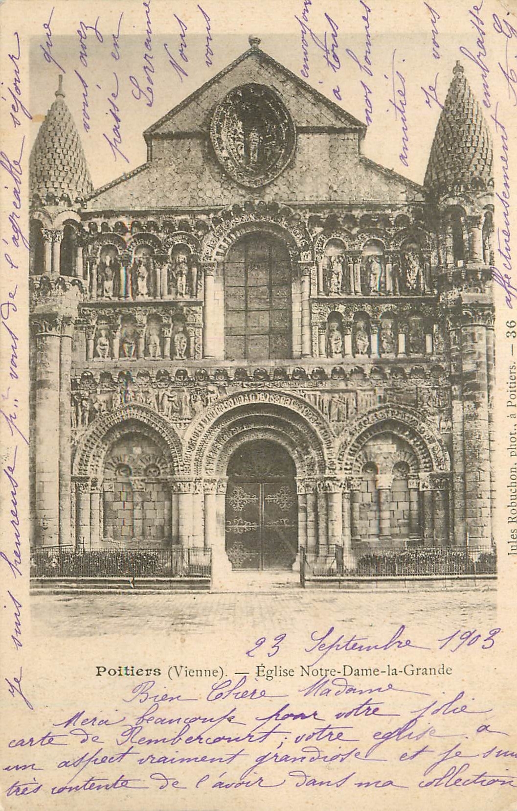 Poitiers (Vienne) — Église Notre-Dame-la-Grande — Jules Robuchon, phot. — n° 36