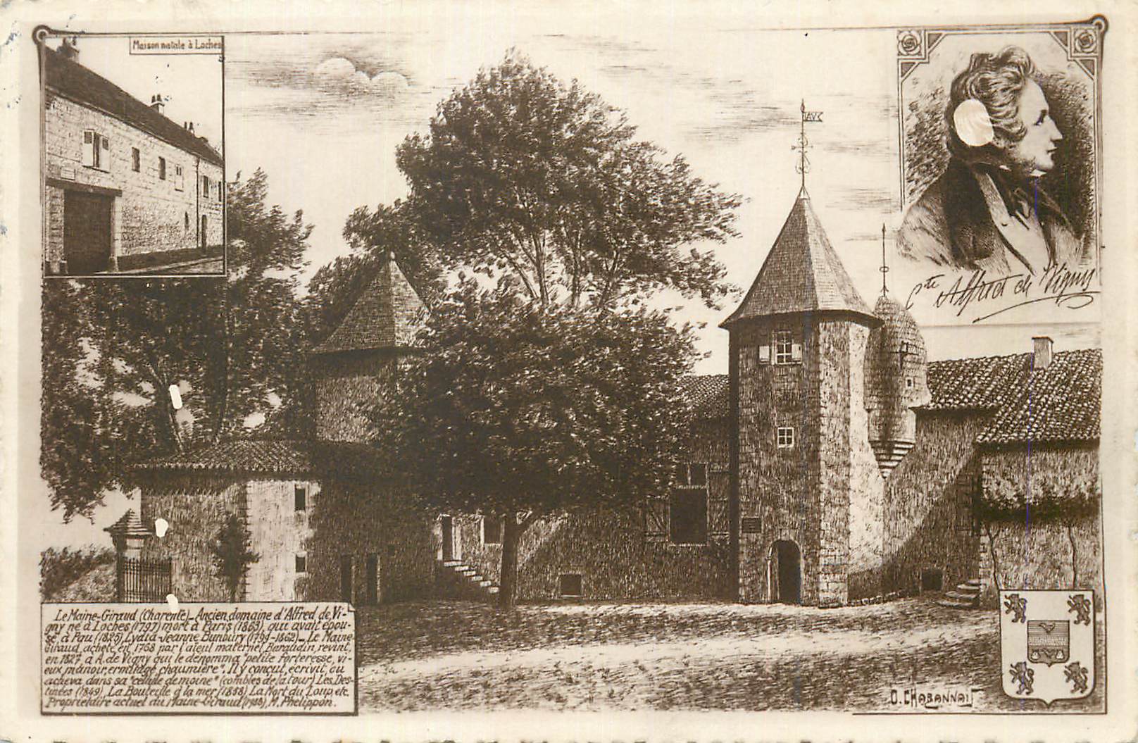 CPA Alfred de Vigny Loches Maine Giraud