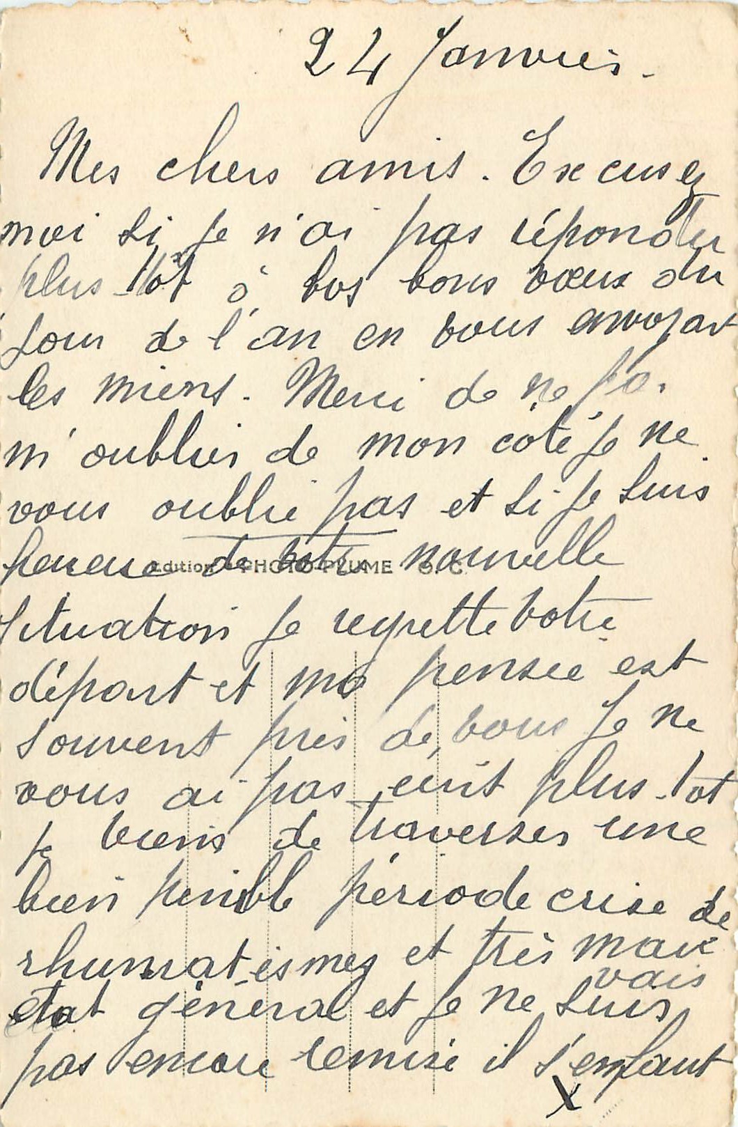 CPA Alfred de Vigny Loches Maine Giraud — Rückseite