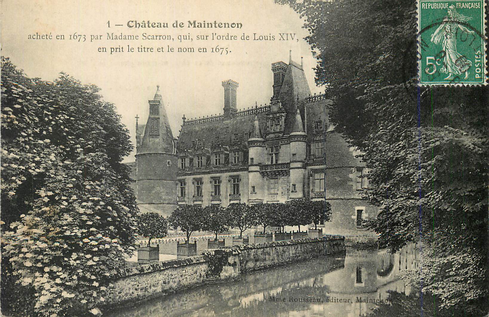 CPA Chateau de Maintenon Achete en 1673 par Madame Scarron