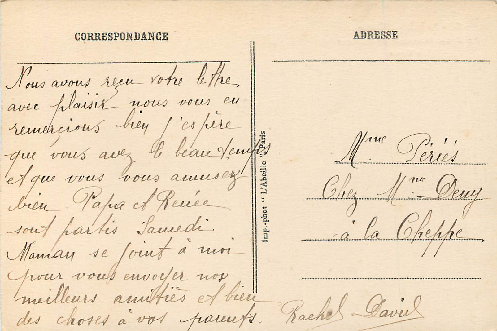 CPA Paris L'Opera Academie Nationale de Musique — Rückseite