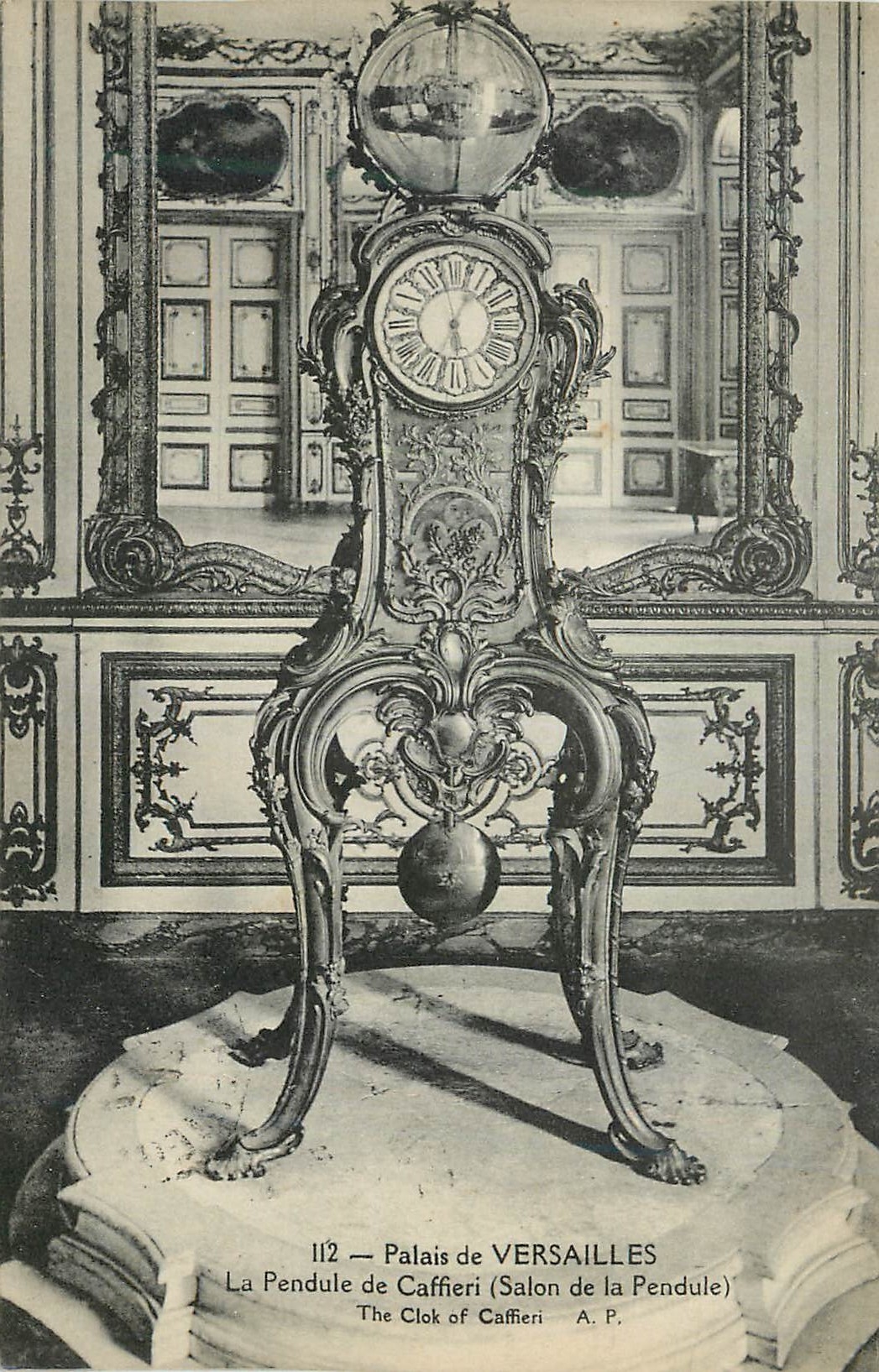 CPA Palais de Versailles La Pendule de Caffieri (Sallon de la Pendule)