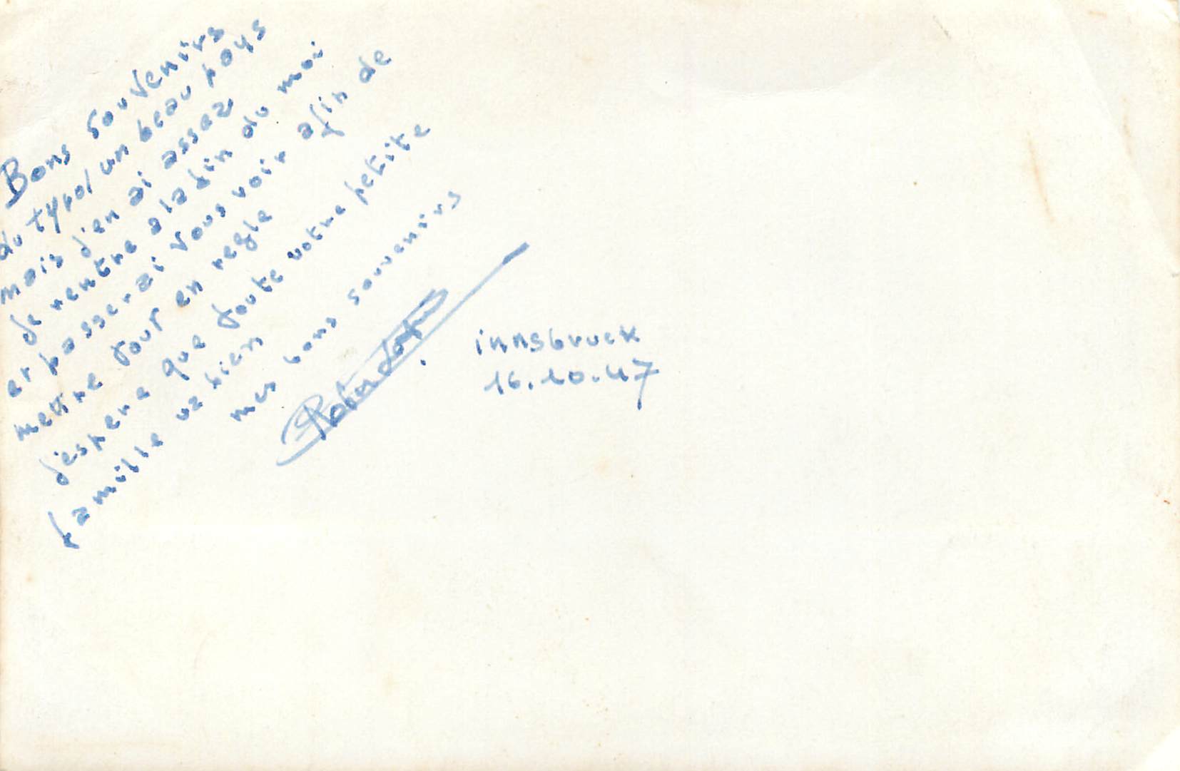 Photo Autriche — Verso