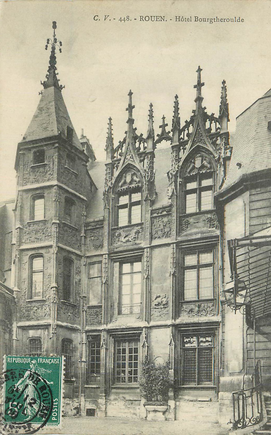 CPA Rouen Hotel Bourgtheroulde