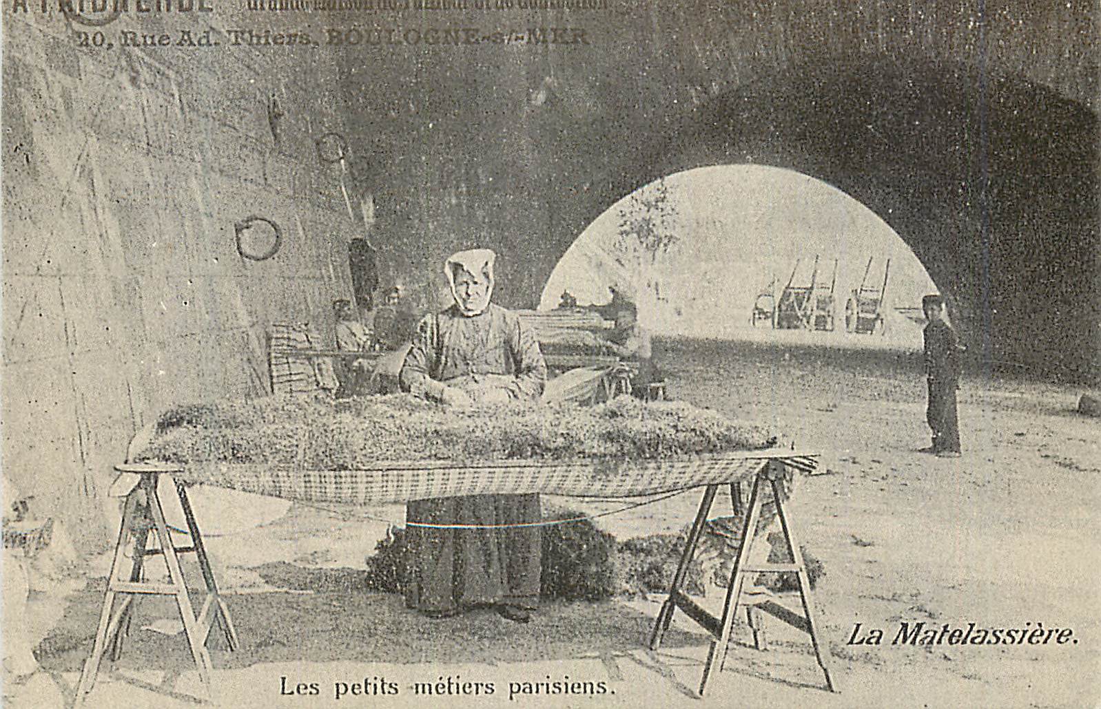 REPRO La Materassiere Les Petits Metiers Parisiens Boulogne sur Mer Artisanat et Petits Metiers