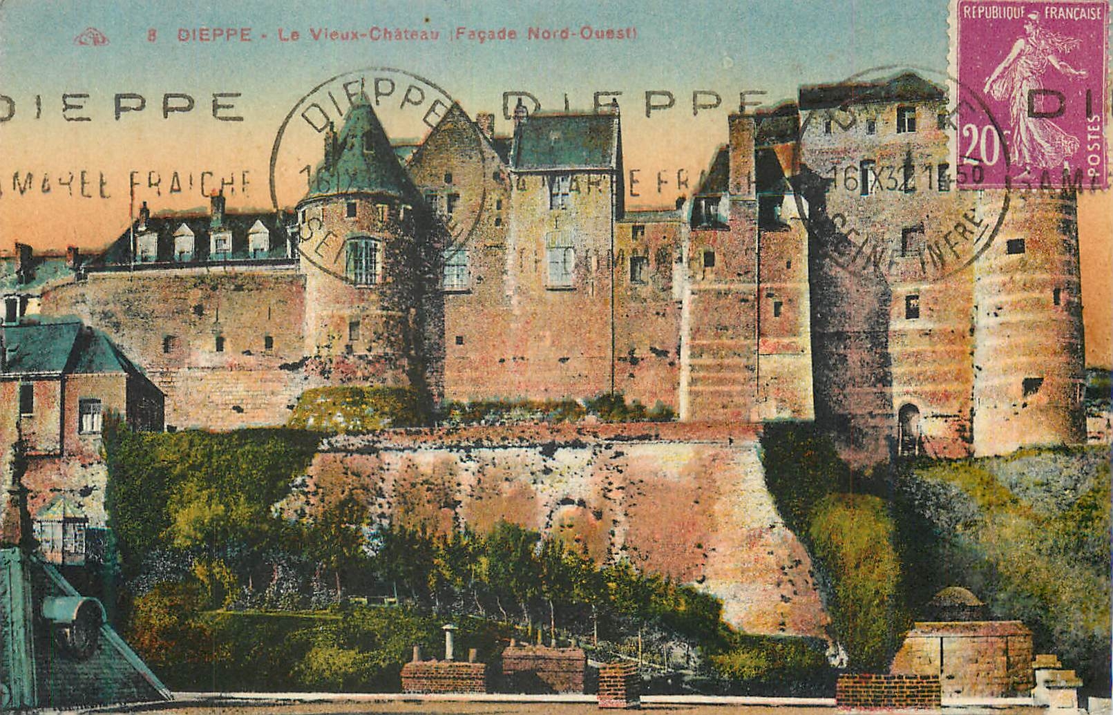 CPA Dieppe Le Vieux Chateau Facade Nord Ouest