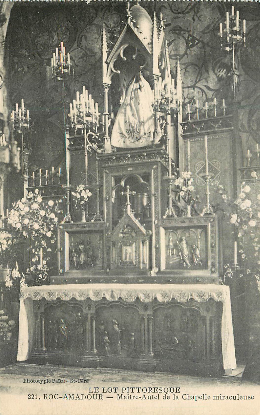 CPA Le Lot Pittoresque Rocamadour Maitre Autel de la Chapelle Miraculeuse