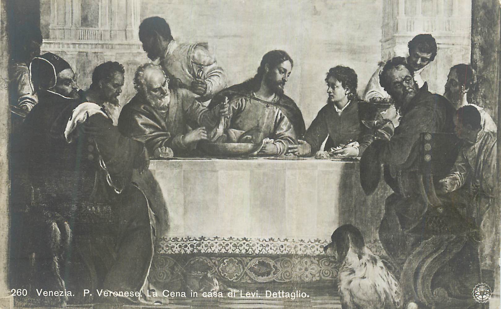 CPA Venezia P Verenese La Cena in Casa Di Levi Dettaglio