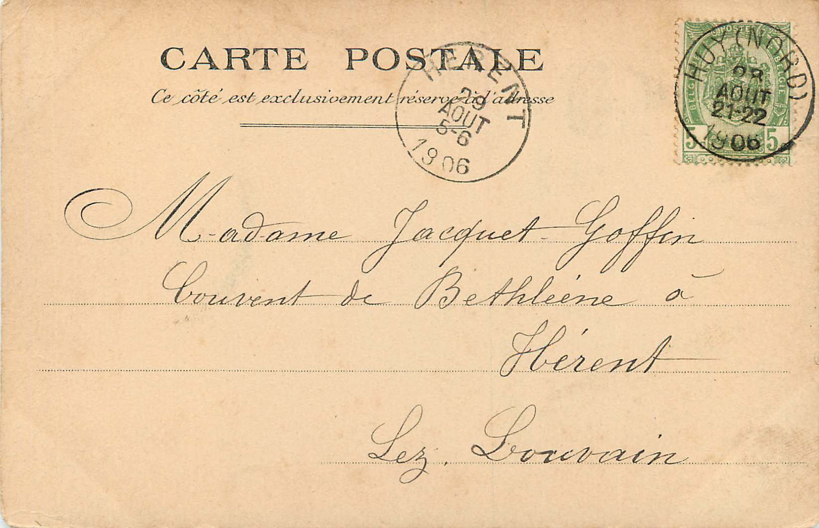 CPA Panorama du Lourdes vu de Cote (carte 1900) — Verso