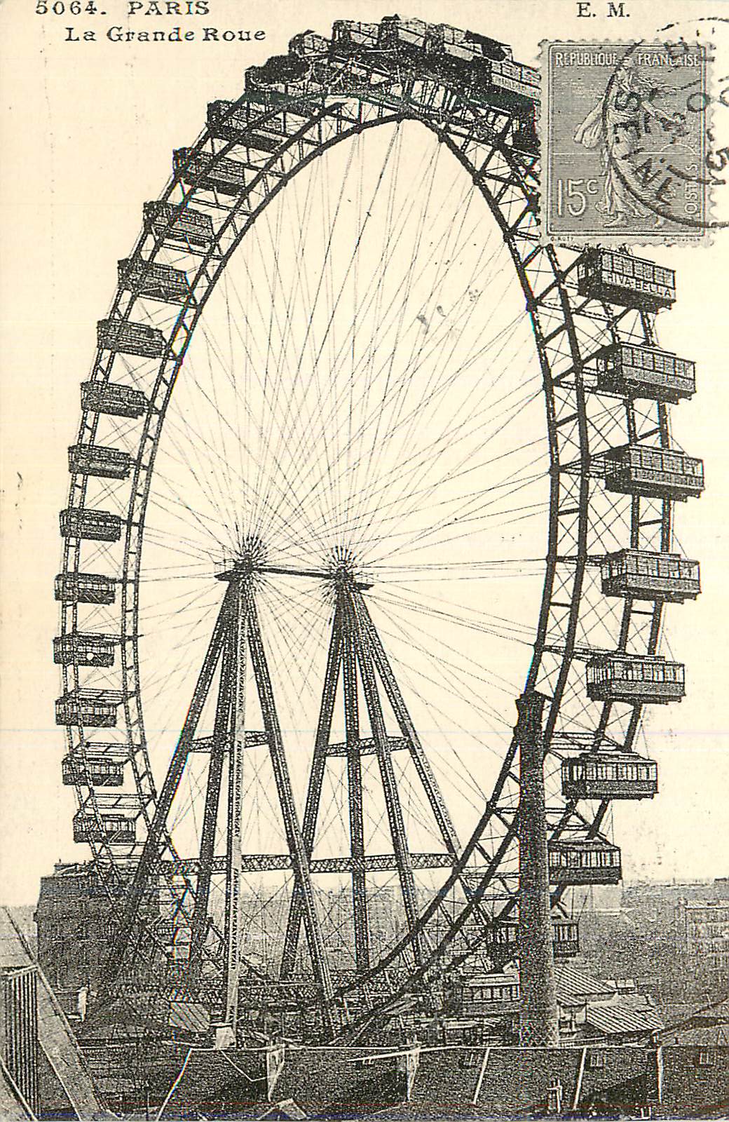 REPRO Paris La Grande Roue La Grande Exposition Universelle de 1900