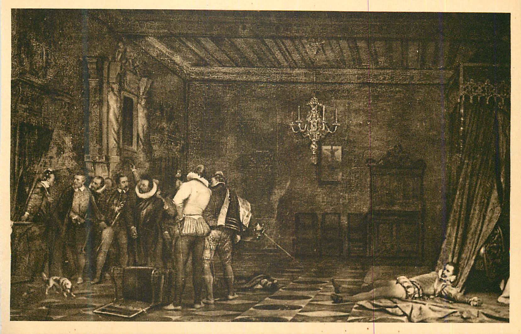 Mord des Herzogs von Guise — Château de Blois — von Delaroche