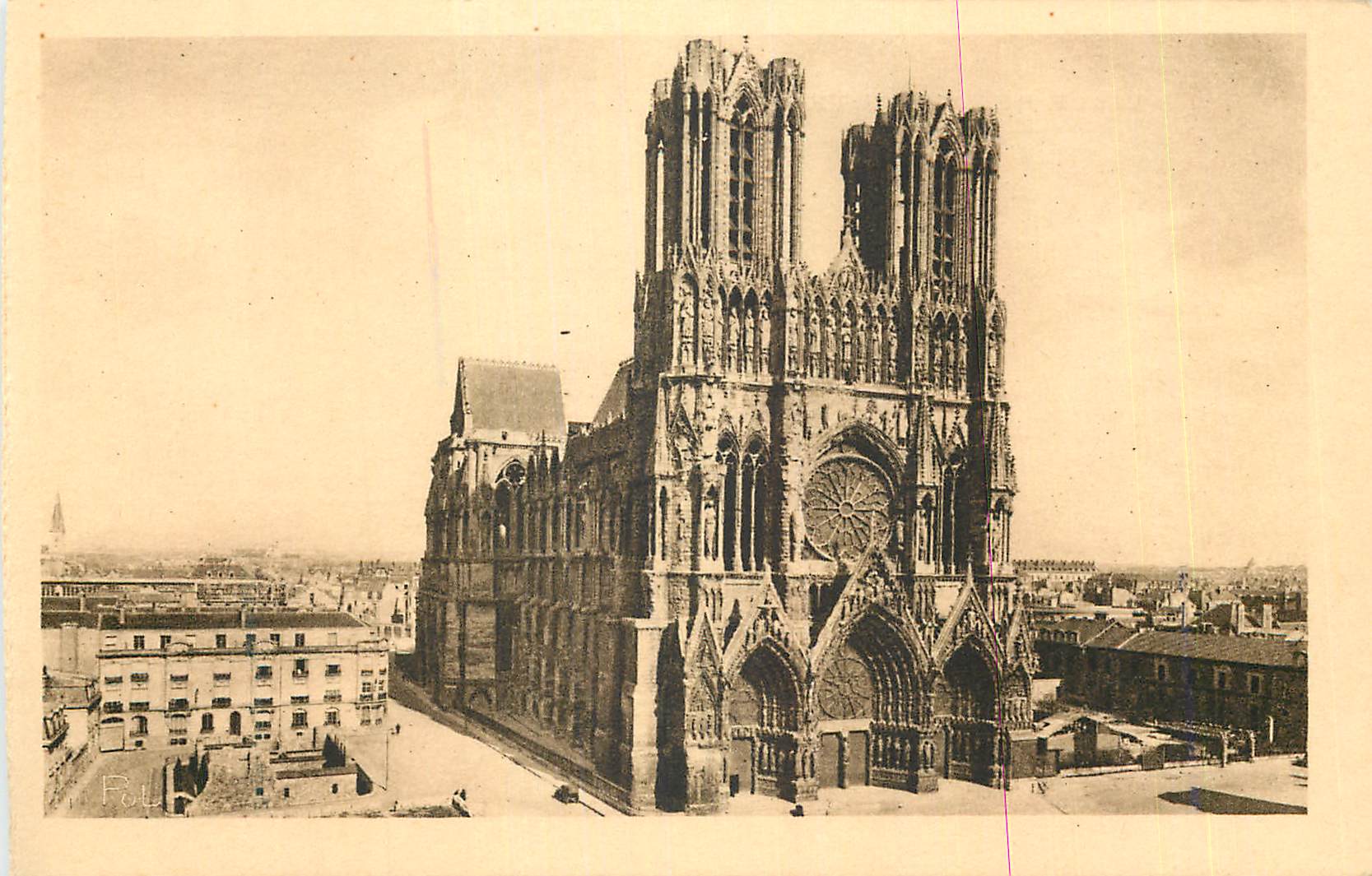 CPA La Ville Renaissante Reims La Cathedrale