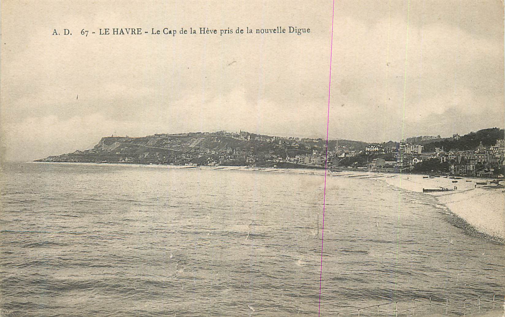 CPA Le Havre Le Cap de la Heve Pris de la Nouvelle Digue