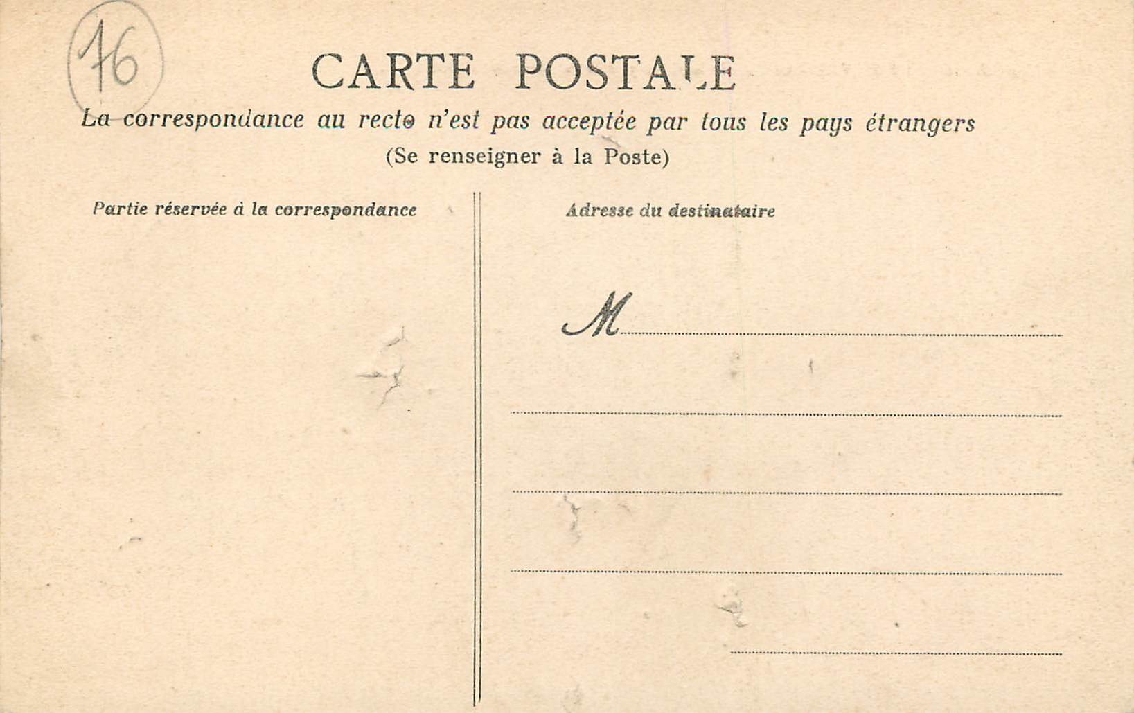 CPA Le Havre Le Cap de la Heve Pris de la Nouvelle Digue — Rückseite