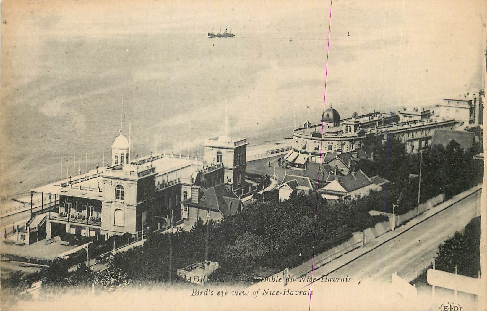 CPA Bird's Eye View of Nice Havrais