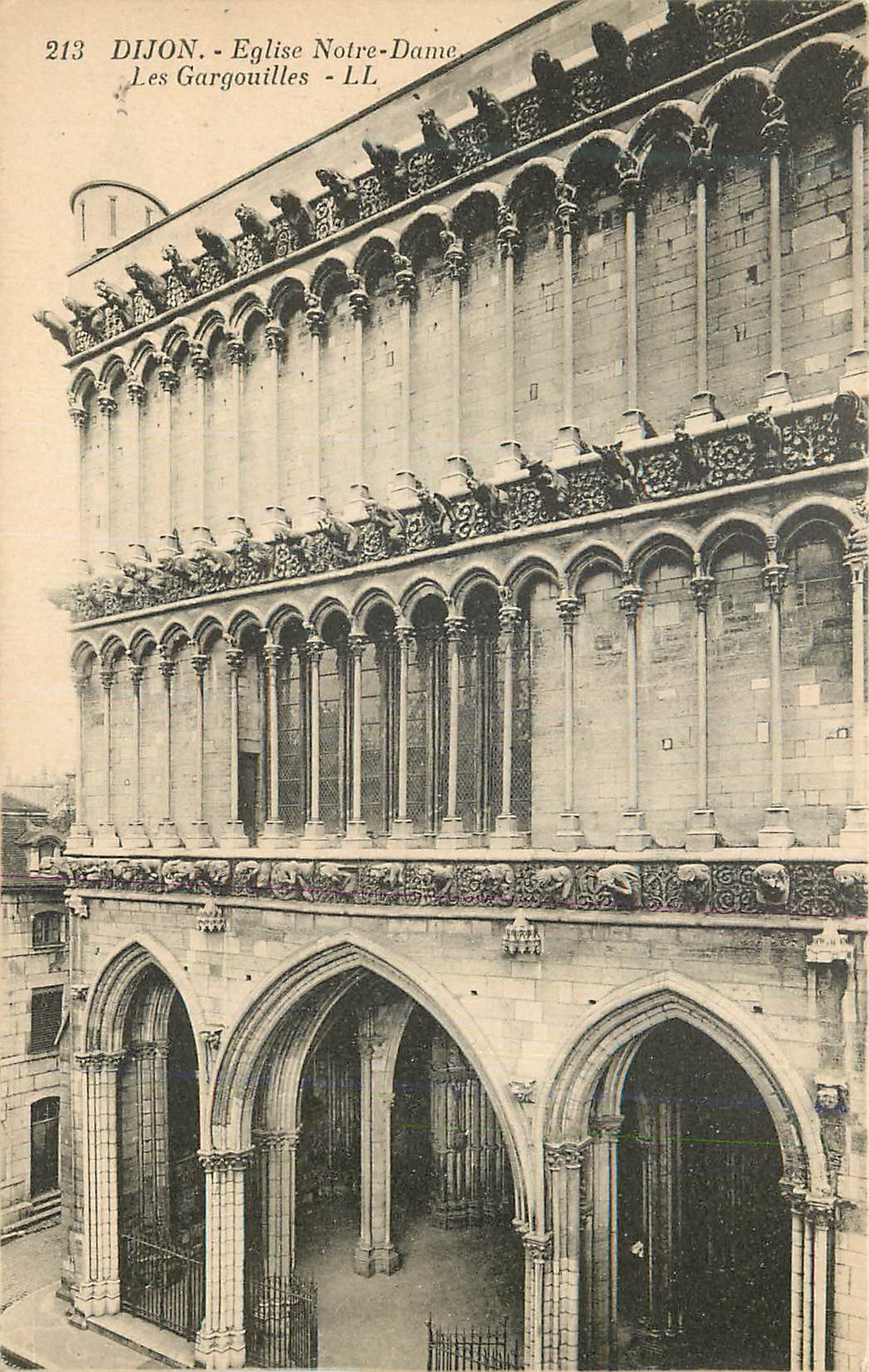 CPA Dijon Eglise Notre dame les Gargouilles 