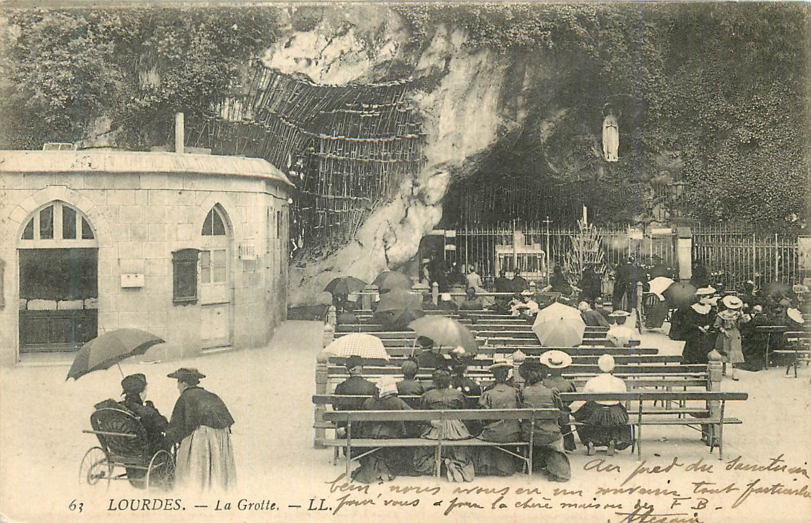 CPA Lourdes la Grotte