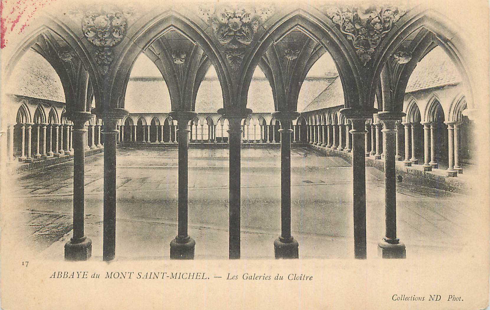 Abtei Mont Saint-Michel — Die Galerien des Kreuzgangs — Sammlung ND Phot.