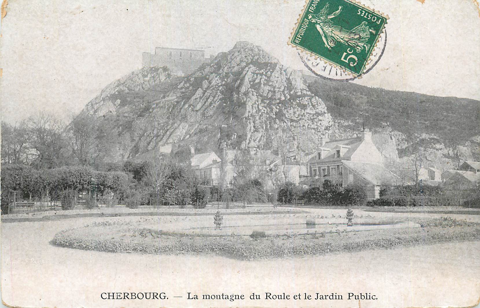 Cherbourg — La montagne du Roule et le Jardin Public