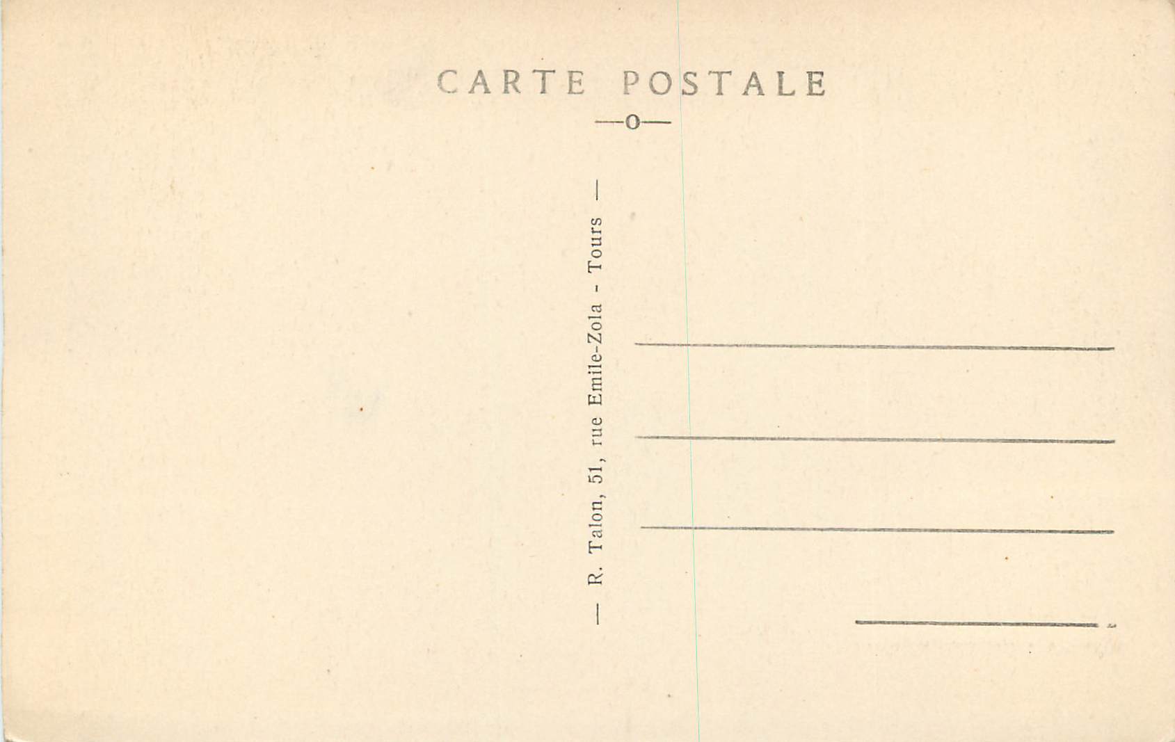 CPA Blois (L et C) le Chateau Aile Louis XII le Portail — Verso