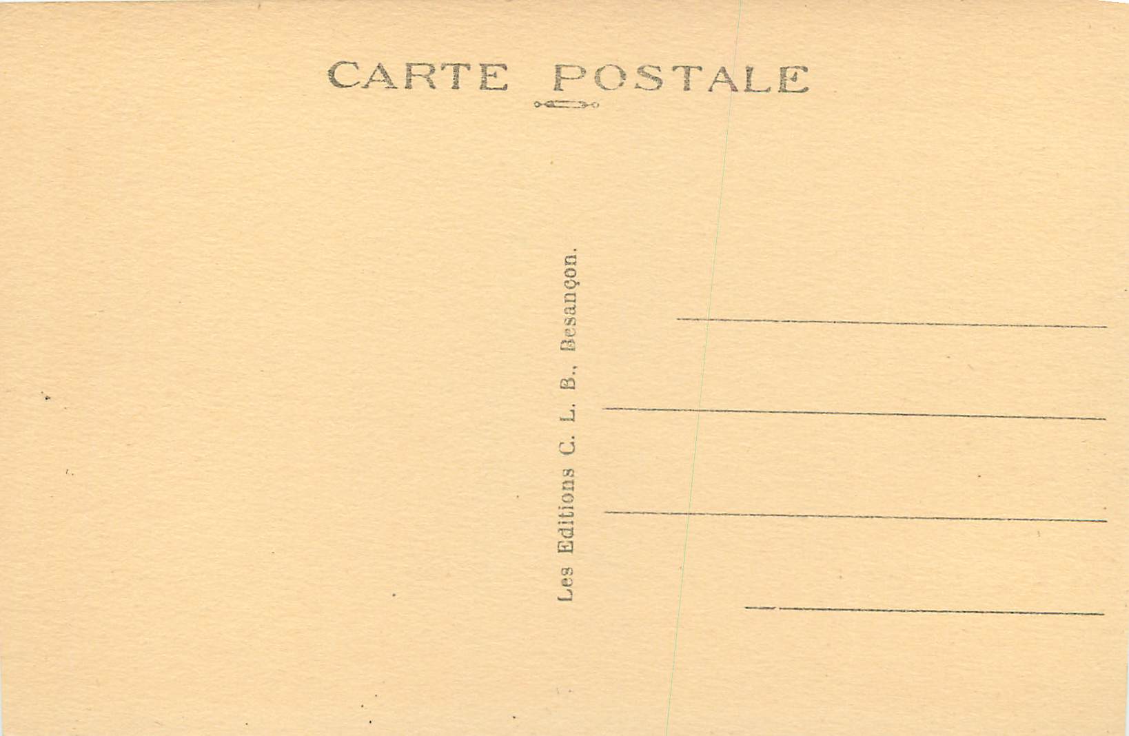 CPA le Saut du Doubs gele (Hauteur 27 metres) — Rückseite