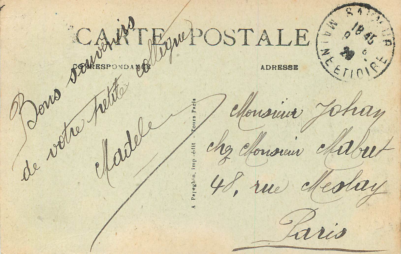 CPA Saumur(M et L) Vue Generale sur la Loire — Rückseite