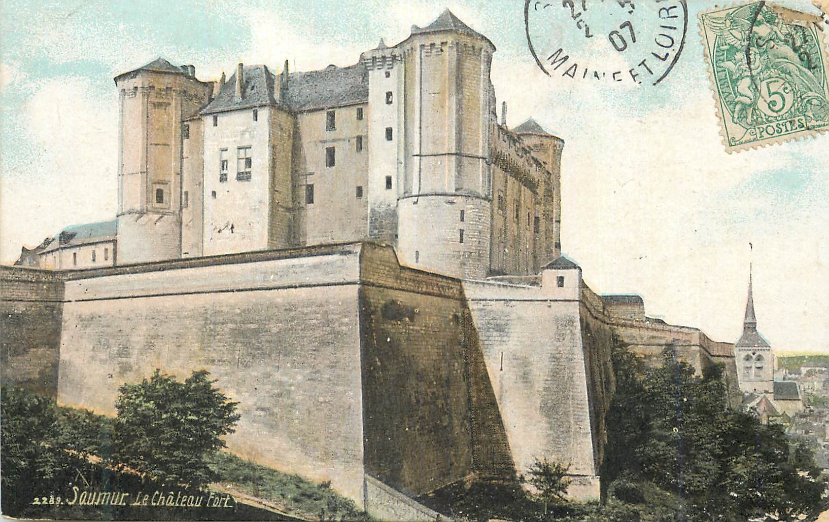 CPA Saumur le Chateau Fort