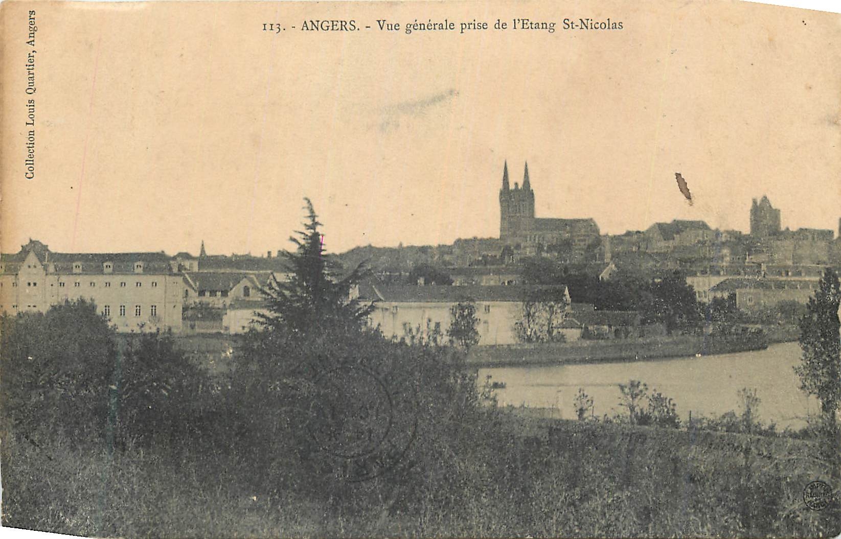 CPA Angers vue Generale prise de l'Etang St Nicolas