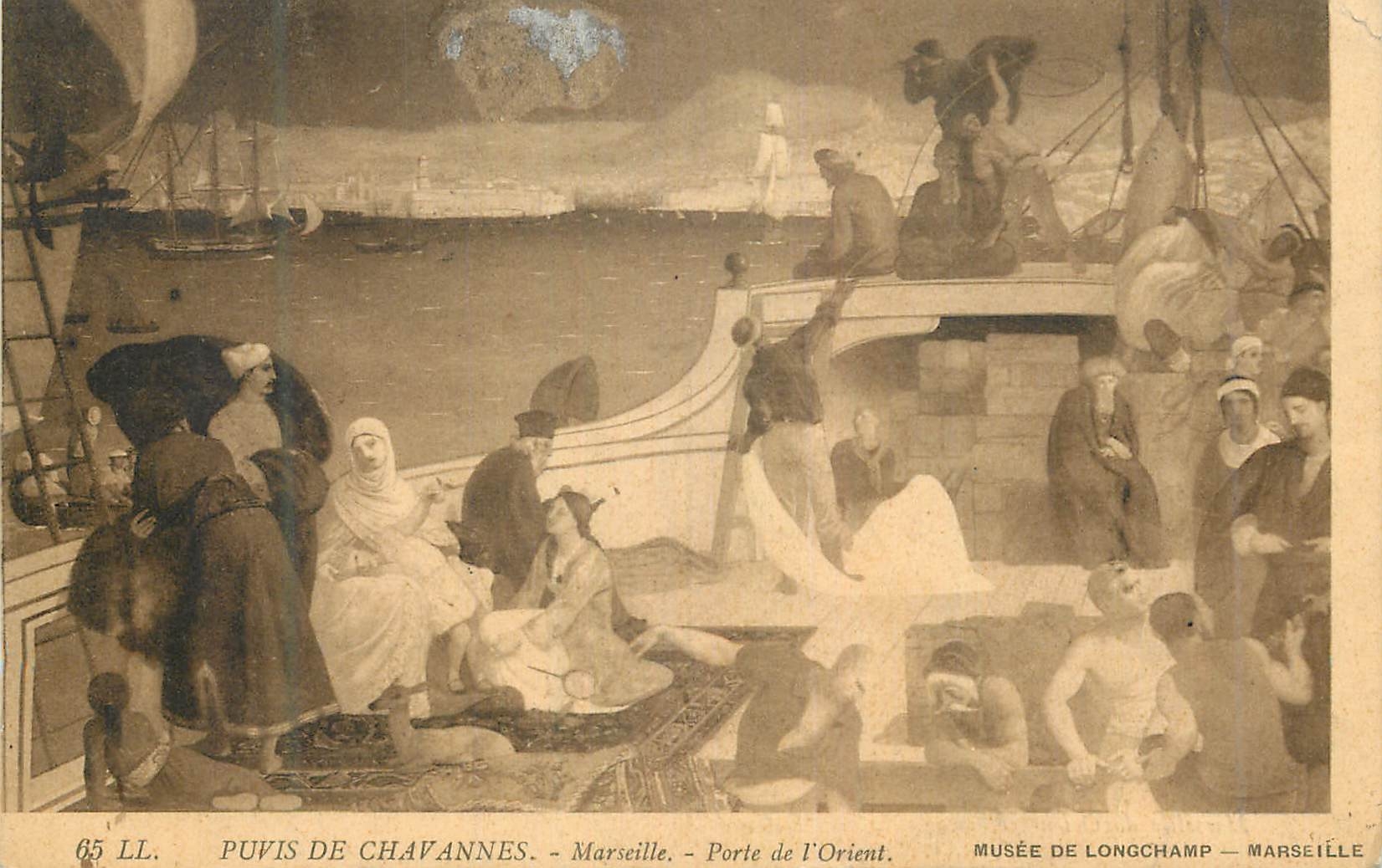 CPA Puvis de Chavannes Marseille Porte de l'orient Musee de Longchamp Marseille
