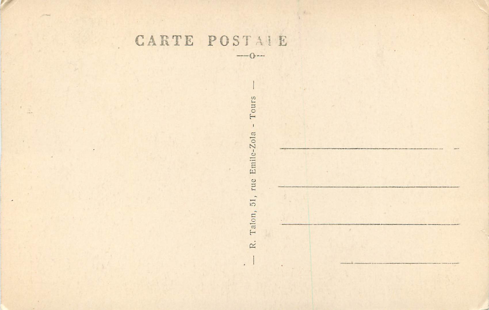 CPA Blois (L et C) le Chateau Facade Interieure Francois 1er — Verso