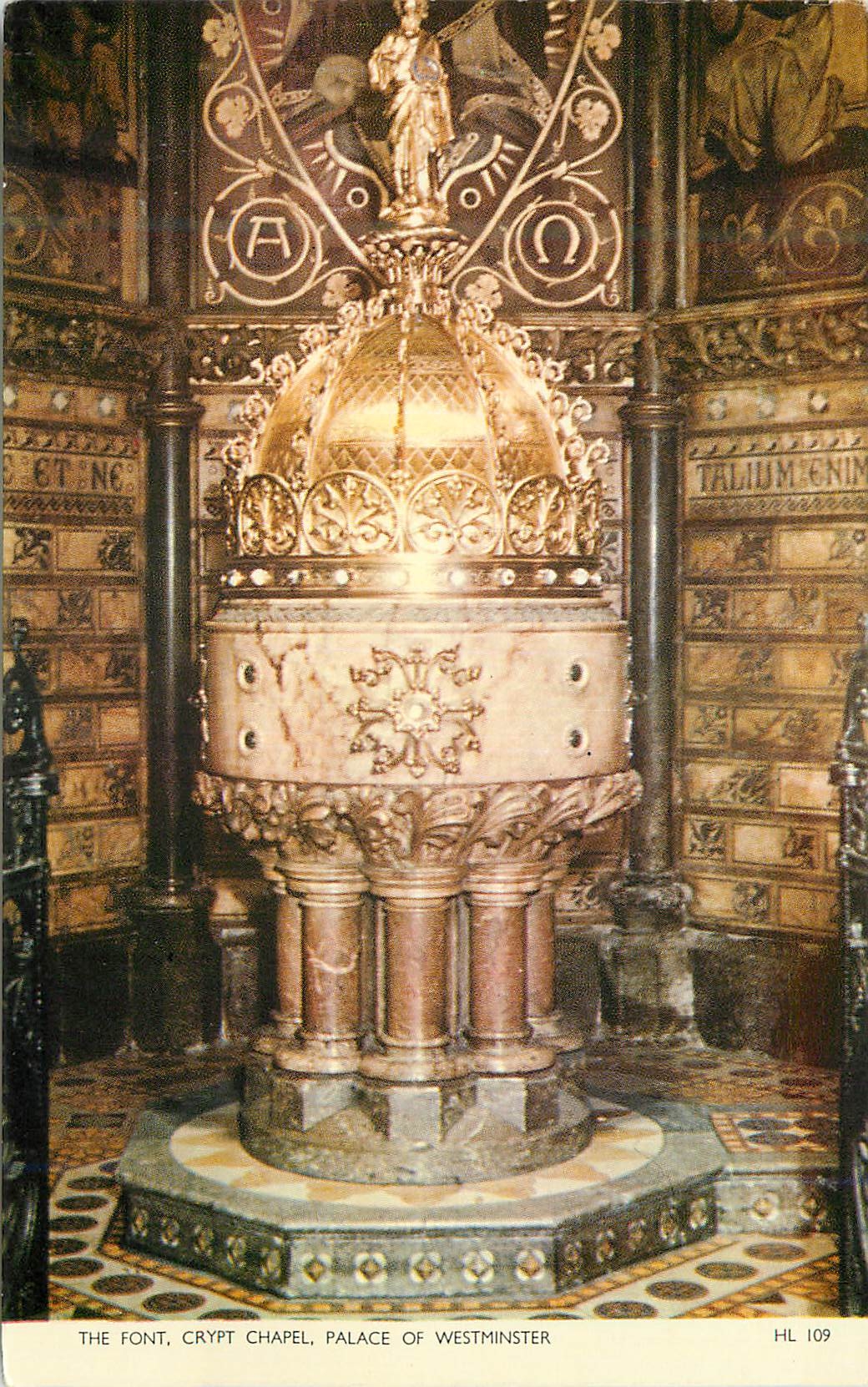 CPM the Font Crypt Chapel Palace of Westminster