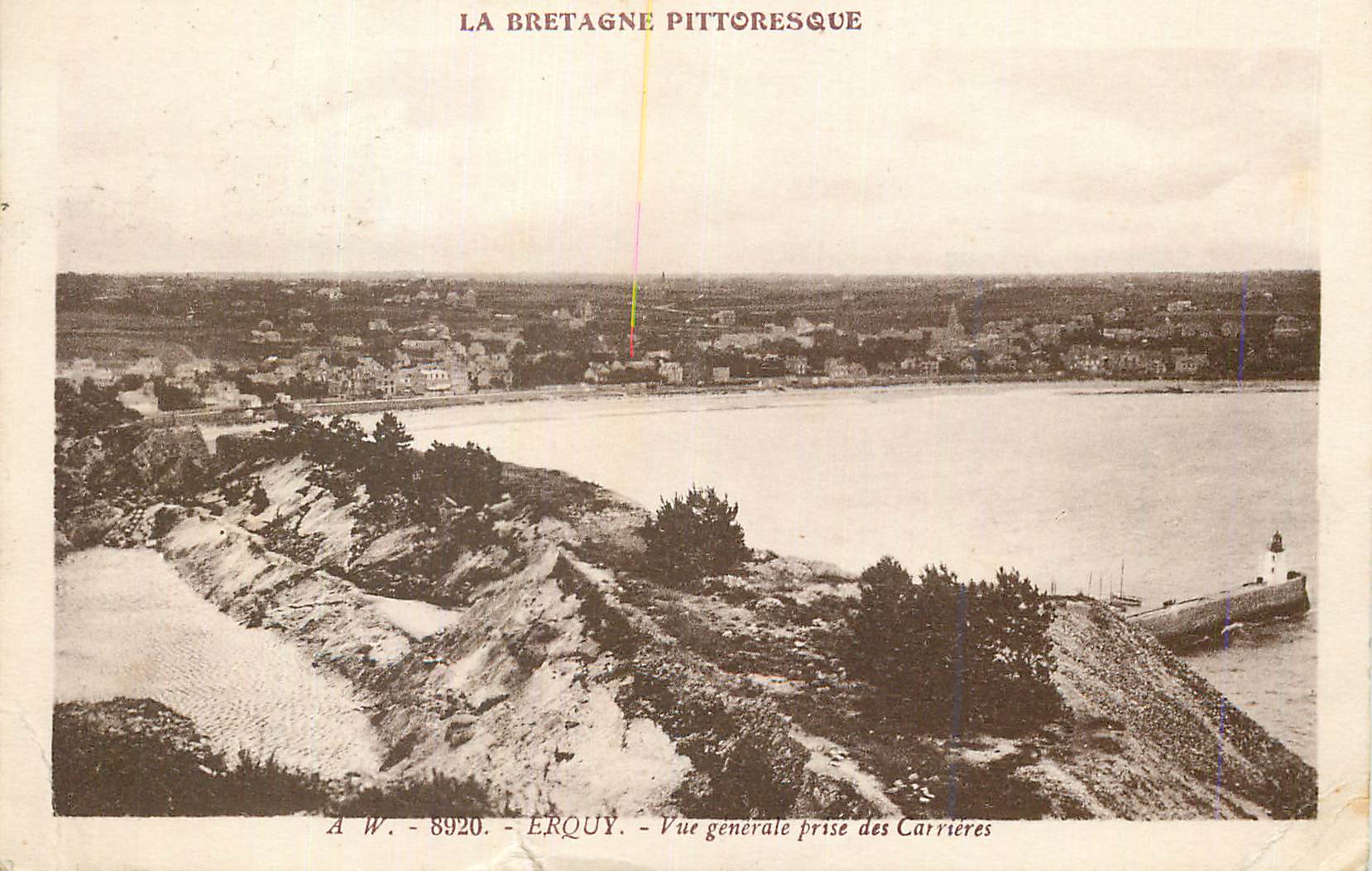CPA la Bretagne Pittoresque Erquy Vue Generale prise des Carrieres