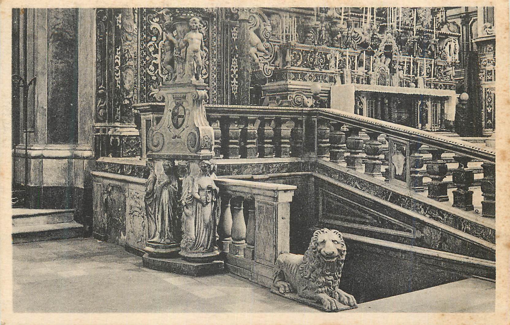 CPA Basilica Di S Domenico Maggiore Napoli Altare Magglore