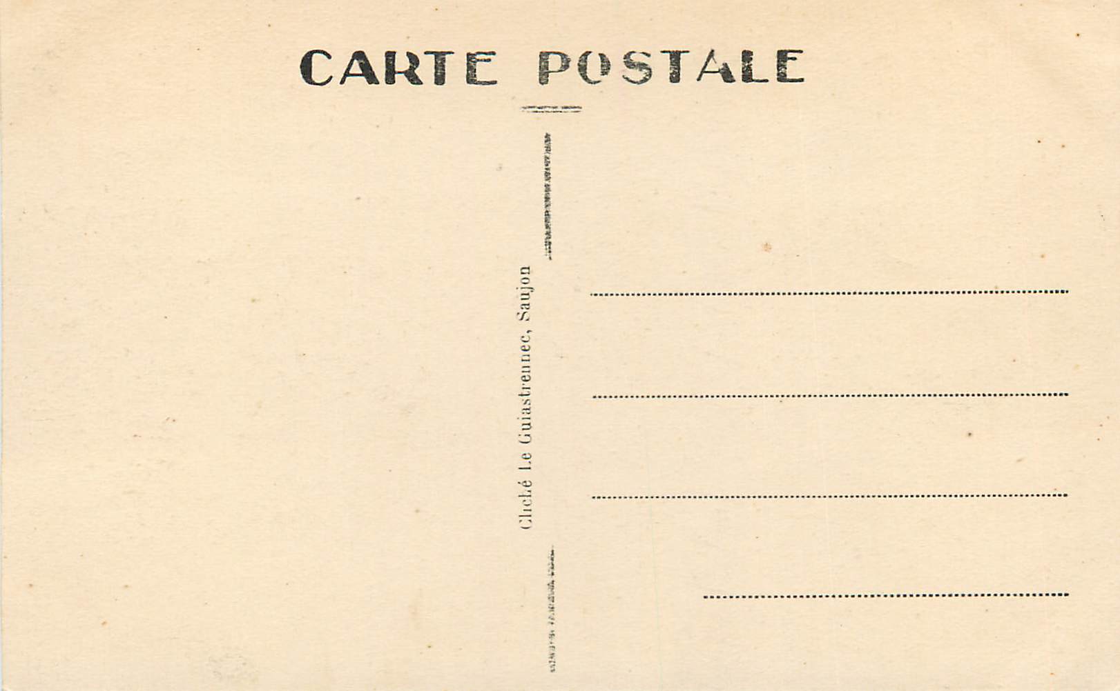 CPA Talmont l'Eglise et la Breche du Rabat — Verso