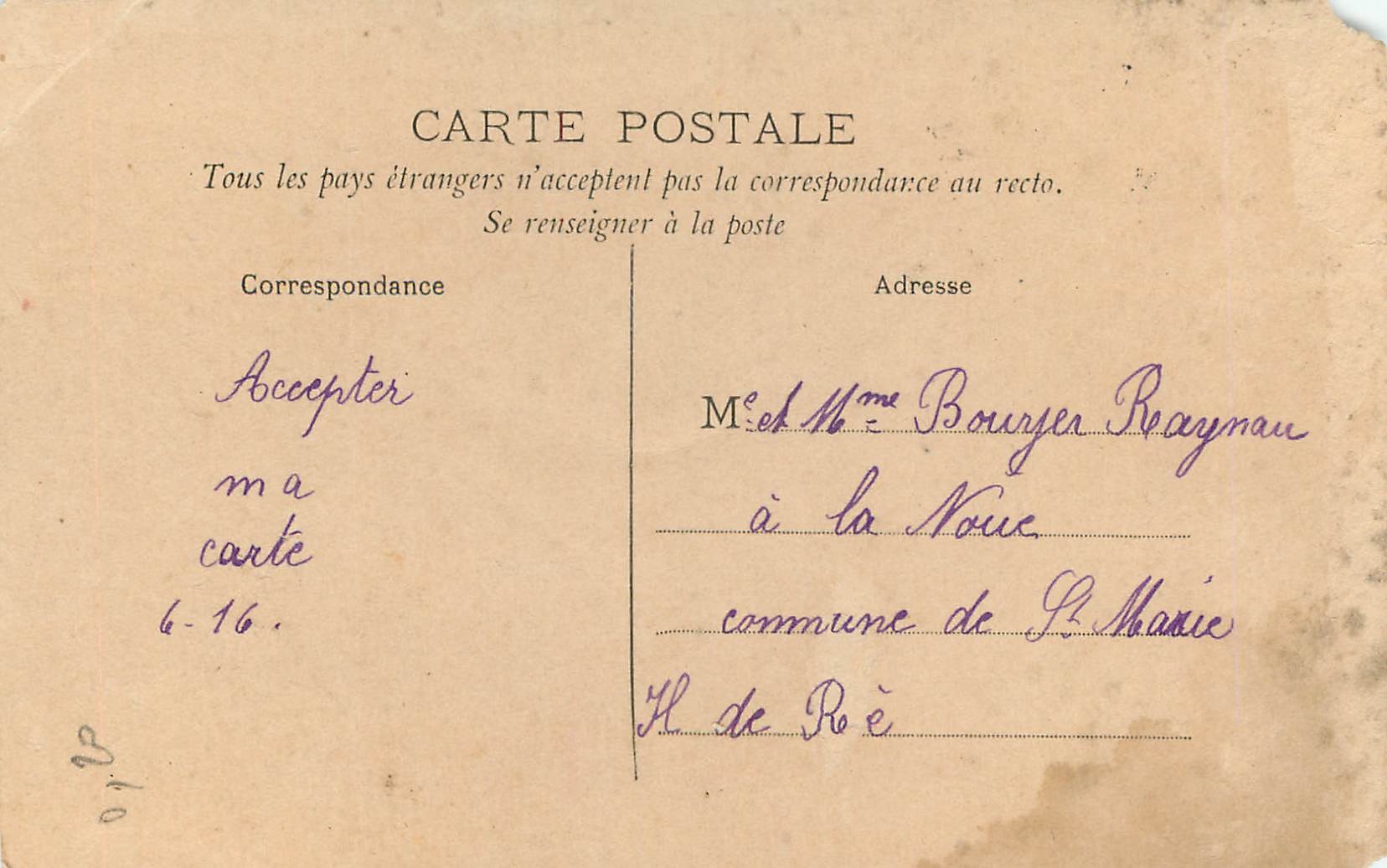 CPA Ce Poisson dans une Bourriche Croyez le n'est pas une Niche — Verso