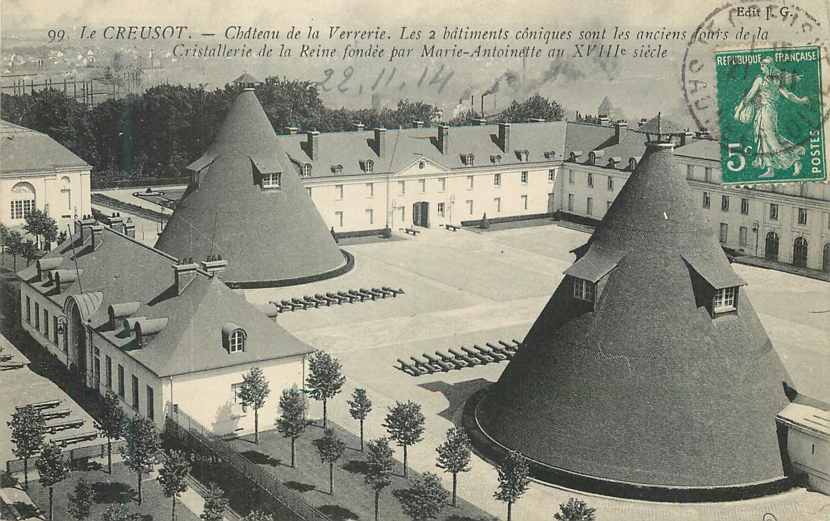 Le Creusot — Schloss der Glashütte — Verlag J. G. n°99