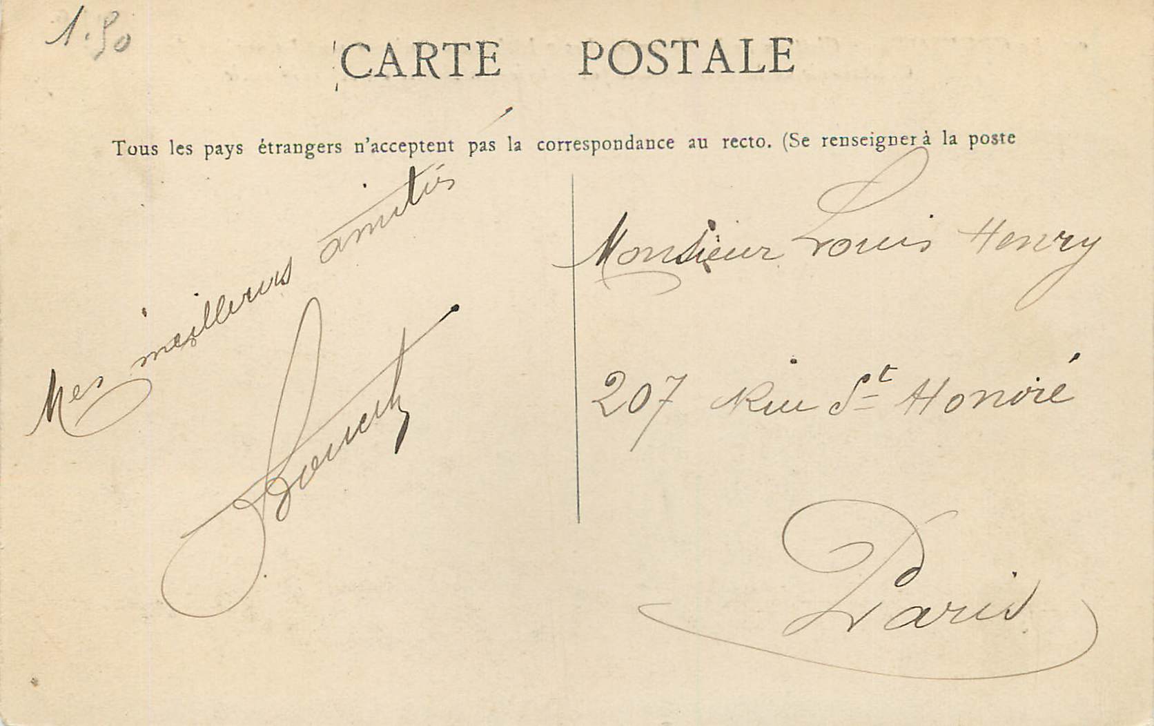 Le Creusot — Schloss der Glashütte — Verlag J. G. n°99 — Rückseite