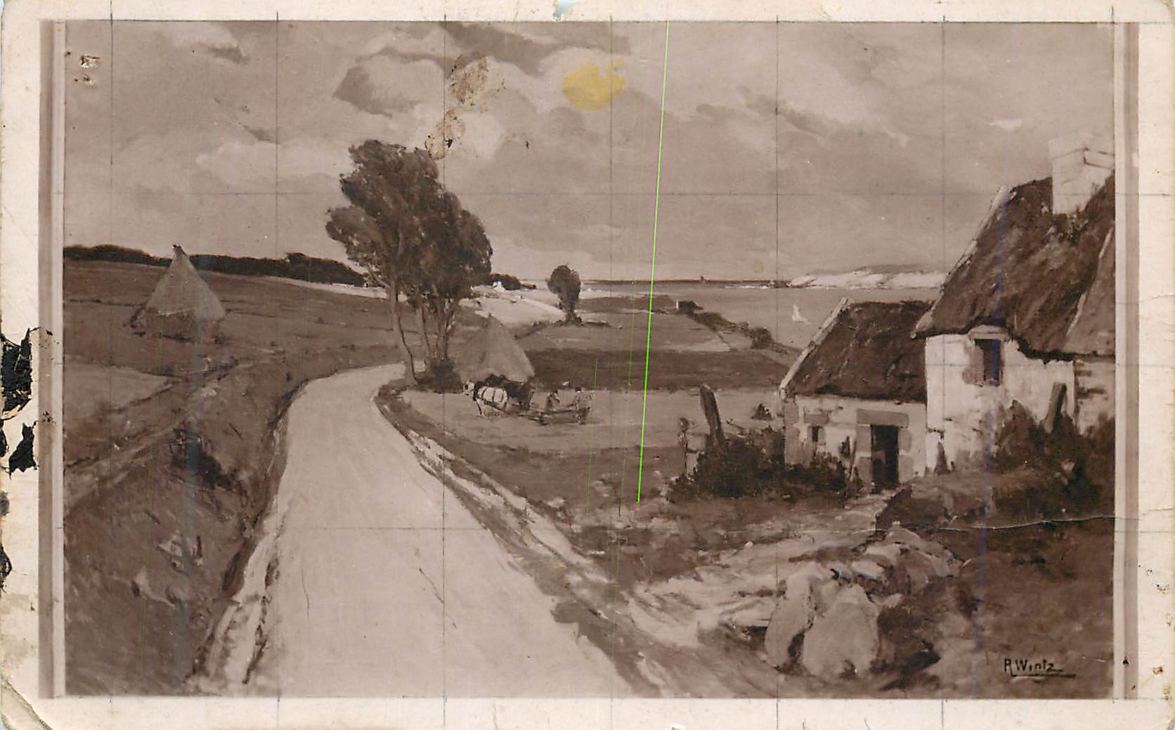 Vue côtière — En suivant la côte — R. WINTZ, Salon de Paris, n° 6523