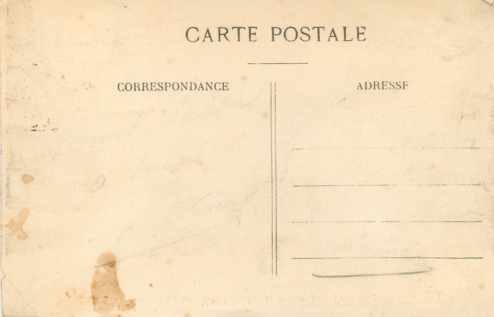 CPA Lyon Place de la Republique et Rue President Carnot — Verso