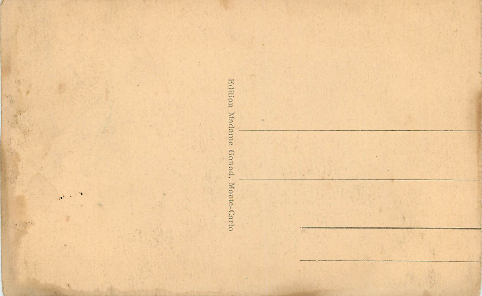 CPA Monaco et Monte Carlo Vue Generale — Rückseite