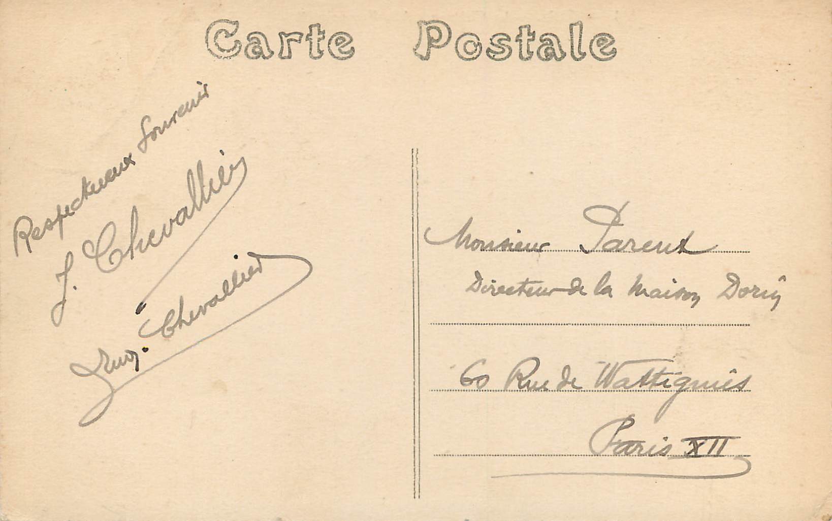 CPA Blois le Chateau Aile Francois 1er — Verso
