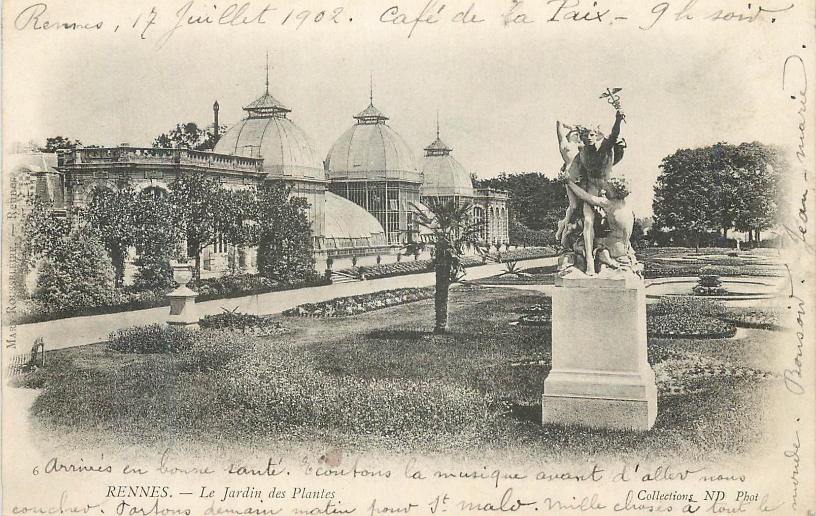Rennes — Le Jardin des Plantes — Mas Rousset — Réponse