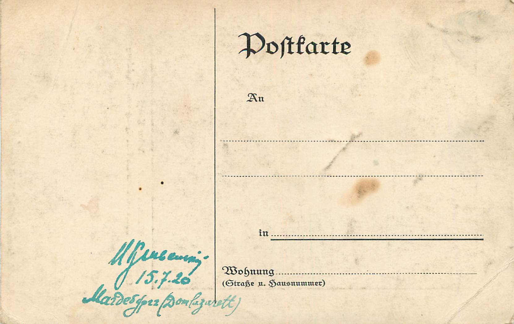 CPA Wandbild von Prof Arthur Kampf Kaiser Friedrich Museum der Stadt Magdeburg — Rückseite