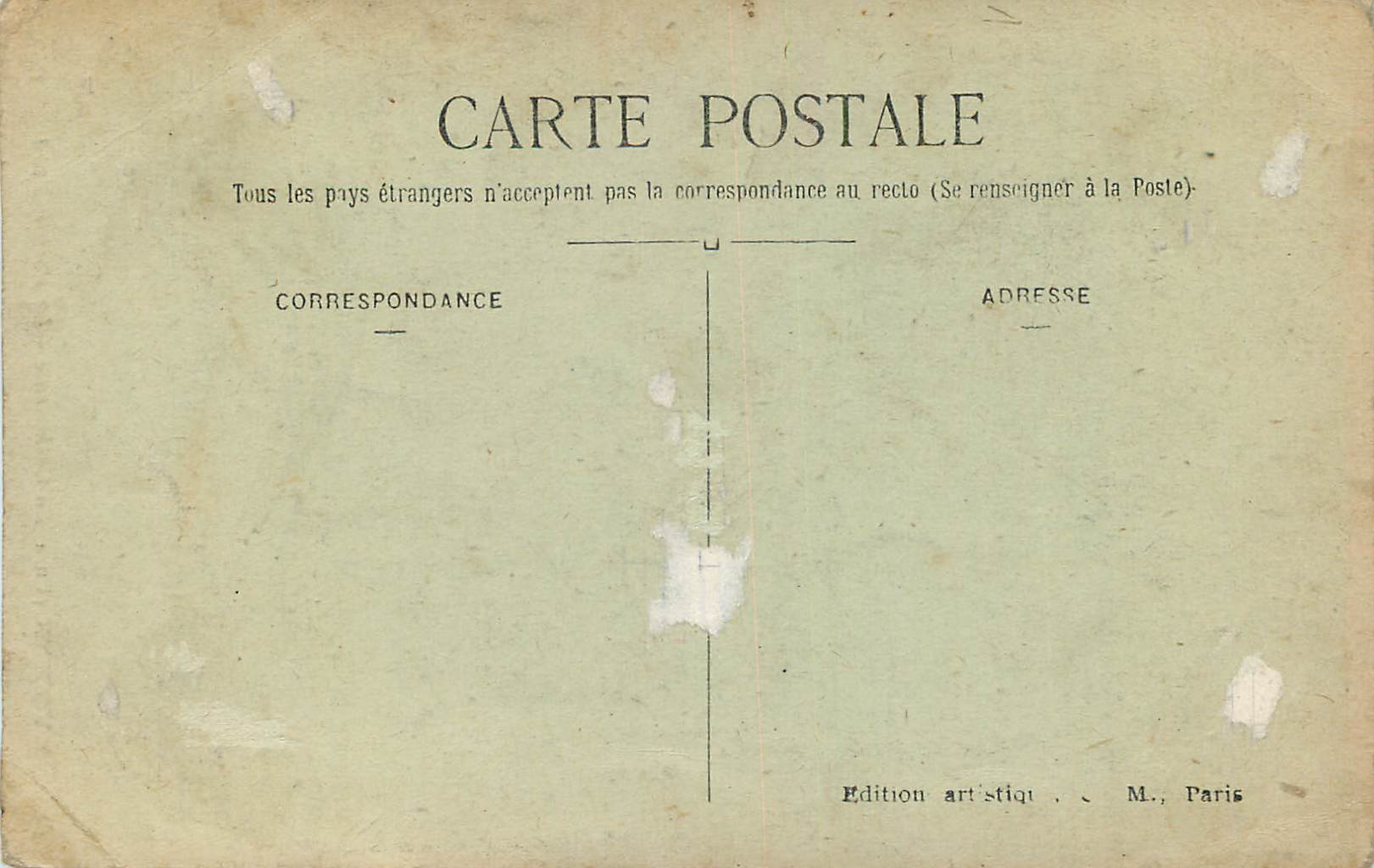 CPA Evreux (Eure) la Cathedrale le Portail Nord — Rückseite