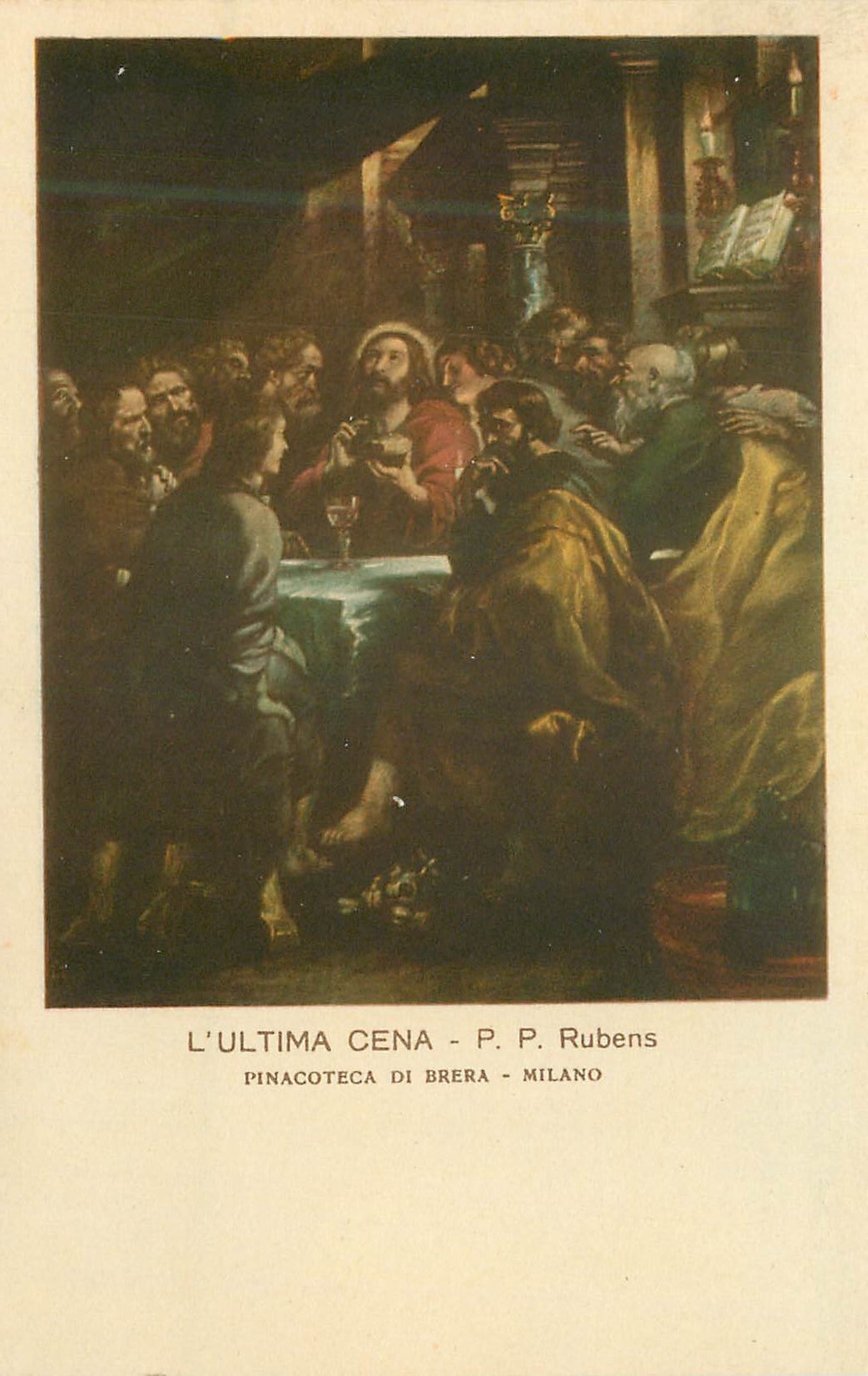 CPA l'Ultima Cena PP Rubens Pinacoteca di Brera Milano