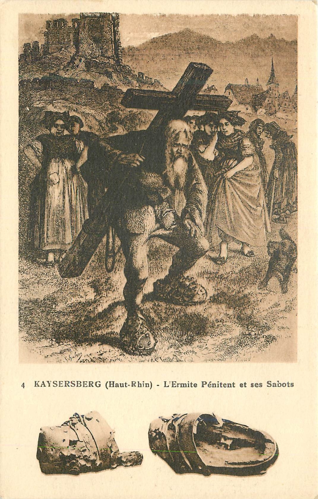 CPA Kaysersberg(Haut Rhin ) l'Ermite Penitent et ses Sabots